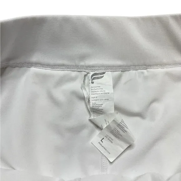 SOLD FABLETICS Skirt with Built in Short White Size Large - Picture 5 of 8